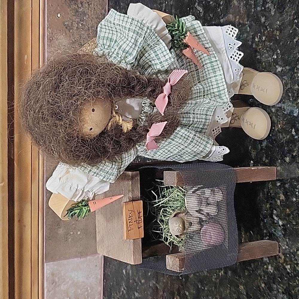 Lizzie High's 1992 "Annie Bowman With Rabbit Cage and Tag